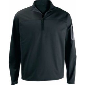 Cabela's Mens Pullover 1/2 Zip Lewiston Black Long-Sleeve Polyester LG / XL $50